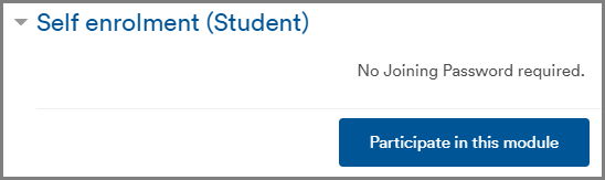 Student self-enrolment